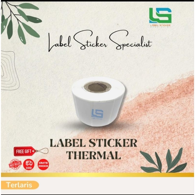 

LABEL STIKER THERMAL 50X40 MM ISI 500 PCS LABEL BARCODE THERMAL 50X40 MM