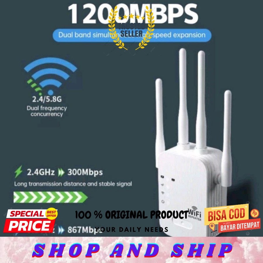 ROUTFAST SPEED BOOSTER WIFI DUALBAND MEMPERLUAS JANGKAUAN SINYAL WIFI ORIGINAL SAS