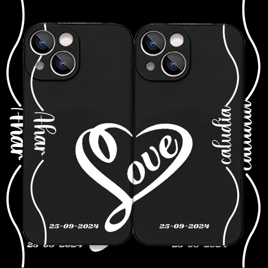 CASE COUPLE nama pasangan Untuk VIVO Y20 Y20S Y12S Y12 Y17 Y15 Y17S Y30 Y50 Y15S Y91C Y91 Y95 Y93 Y2