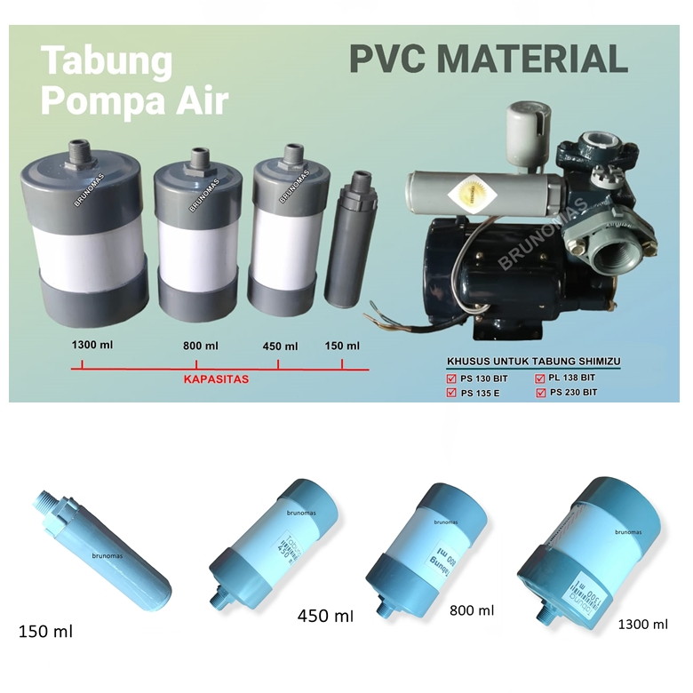 Tabung Pompa Air Pvc Home Made Drat 1/2 Inch Bergaransi
