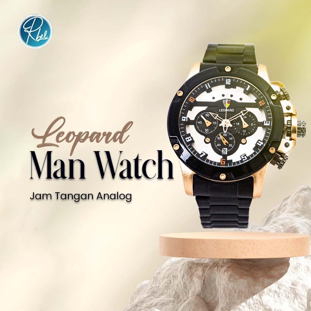 LEOPARD - JAM TANGAN RANTAI PRIA JENIS ANALOG JAM FASHION PRIA