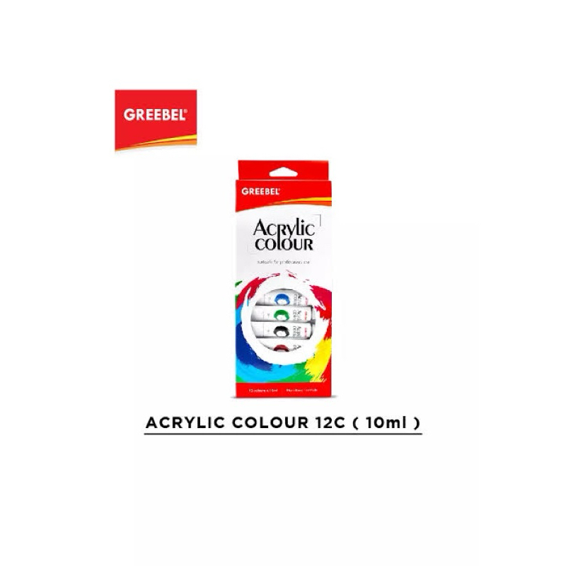 

Greebel Acrylic Colour 12warnax10ml || Cat akrilik 12warna || Cat