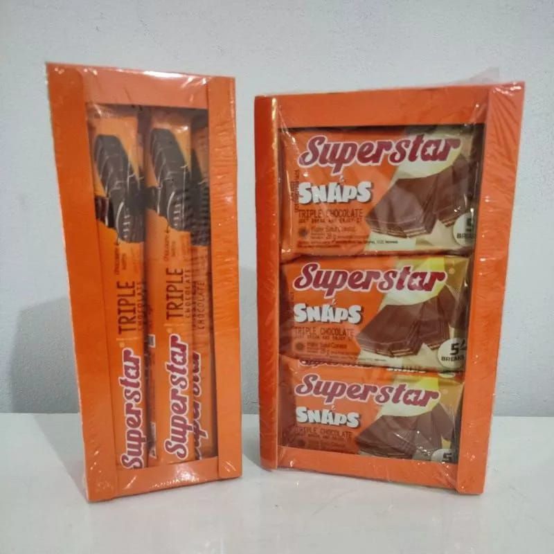 

SUPERSTAR TRIPLE CHOCOLATE 12x 16gr SUPERSTAR SNAPS 12x 28gr