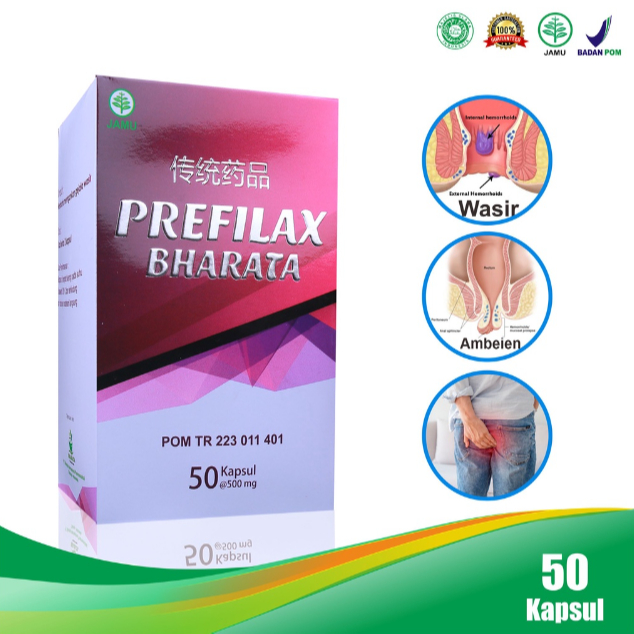 

Prefilax Bharata Obat Ambeien Wasir Ampuh Stadium Herbal Ambeyen BAB Berdarah Original