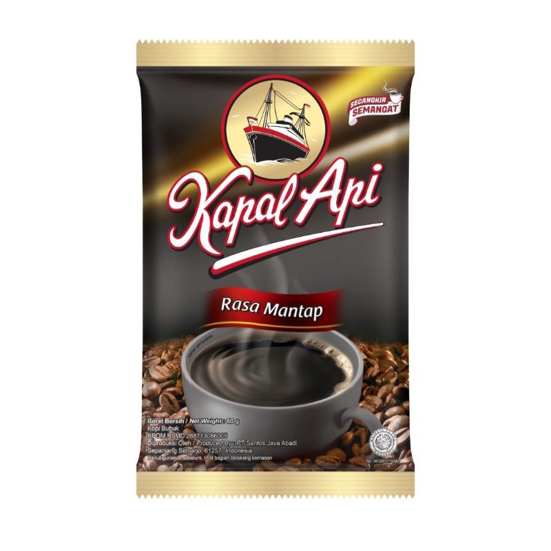 

Kapal api kopi bubuk Mantap 60gr