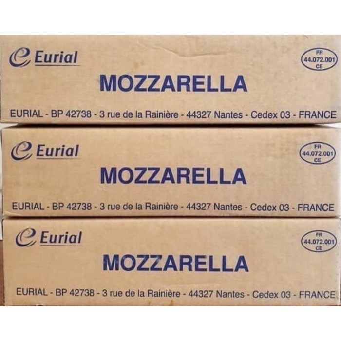 

Keju Mozarella Cheese Eurial Rep 2.5kg - Gosend/Grab!!