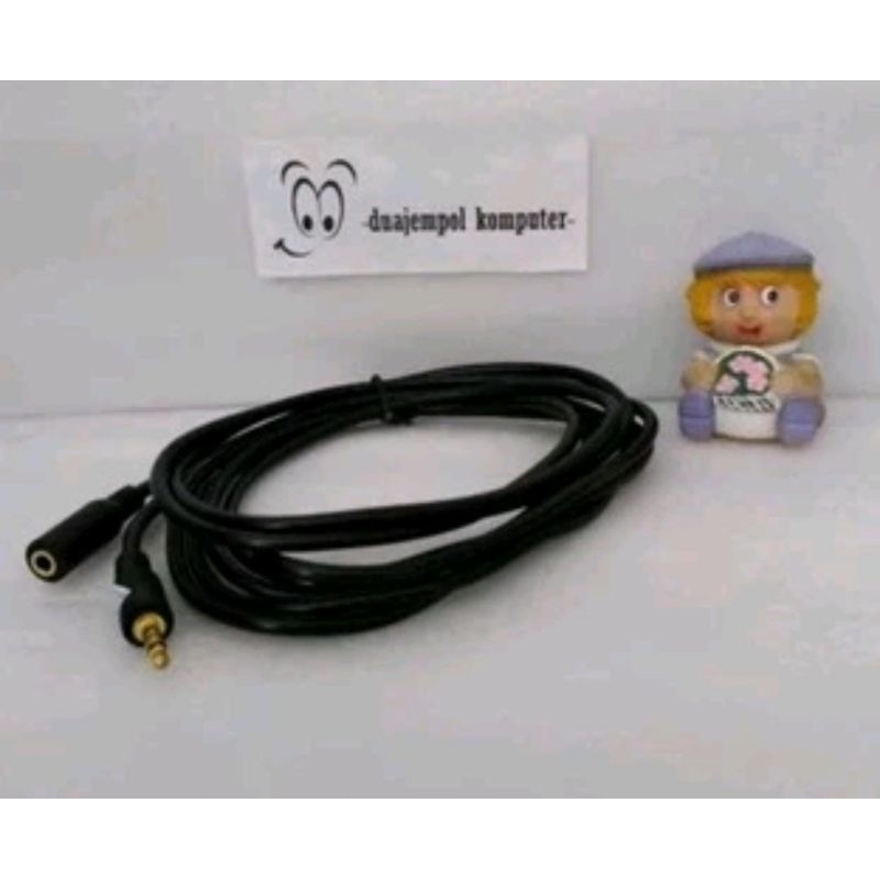 kabel perpanjangan audio aux 3 meter jack 3.5 mm ekstension hp hape android smartphone tablet pc lap