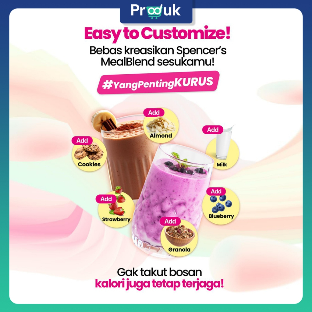 

Spencers Meal Blend Free Pouch & Shaker ( isi 15pcs) | Pengganti Makanan Sehat Bernutrisi