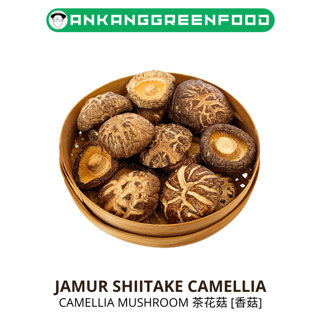 

[250-500gr] Shiitake,Jamur shiitake camellia,camellia mushroom,cha hua gu,茶花菇