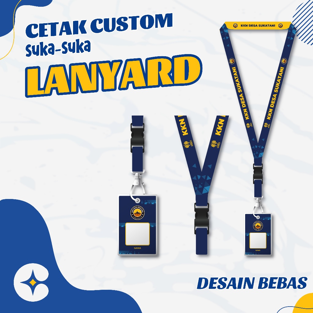 

CETAK LANYARD CUSTOM SUKA SUKA | GANTUNGAN ID CARD