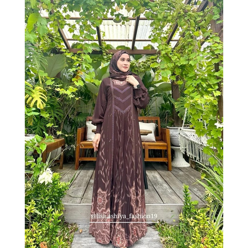 DINESS SUKIJO ARBAIHANI BROWN/LINA SUKIJO GAMIS SYARI PREMIUM/DS ARBAIHANI BROWN