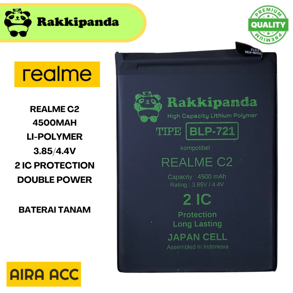 BATERAI BLP721 REALME BATRE REALME C2 BLP 721 RAKKIPANDA BATTERY