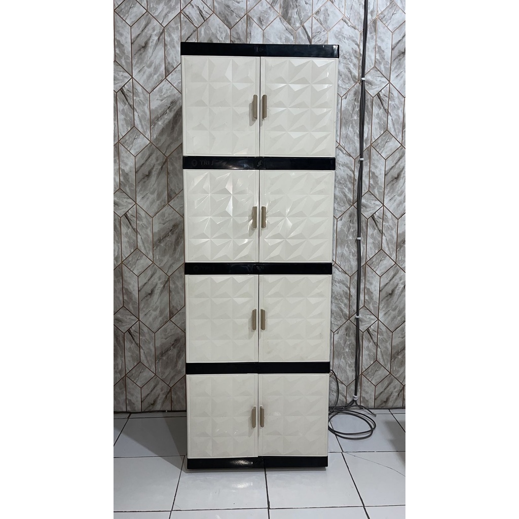 Lemari Pakaian Plastik Susun 4 / Lemari Baju Plastik 4 Susun / Lemari Plastik Susun / Rak Plastik