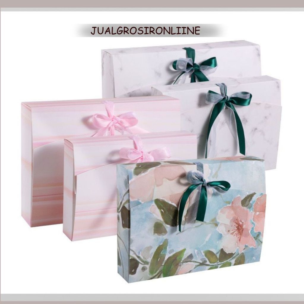 

Gift Box Kotak Hadiah + Pita Motif Aurora Premium Kotak Kado Dus Bungkus Sovenir Lucu