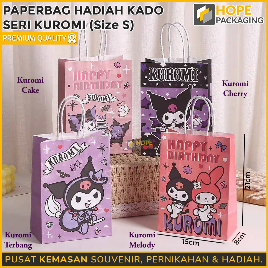 HOPE Paper Bag Ulang Tahun Size : 21x15x8 cm / Paper Kertas Ultah / Tas Souvenir Ultah / Paperbag Ke
