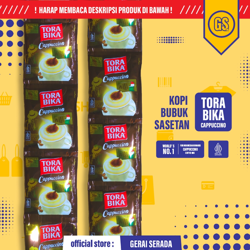 

TORABIKA KOPI CAPPUCCINO INSTAN 25GX10 BUNGKUS / SACHET | KOPI BUBUK INSTAN