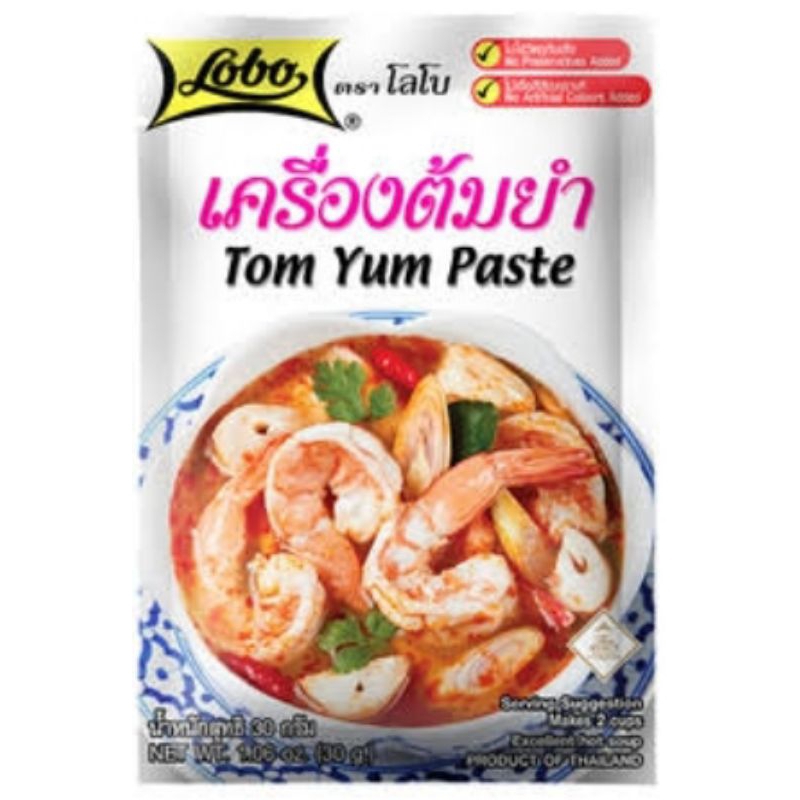 

Lobo Tom Yum Paste 30gr / Bumbu Instant Tom Yam / Tomyum / Tom Yam