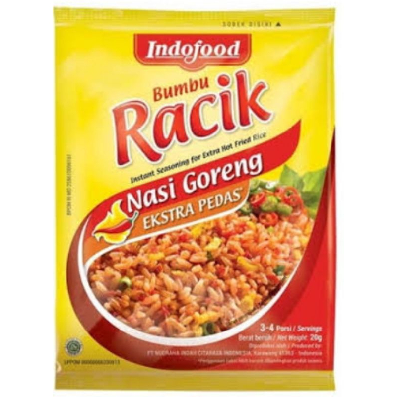 

Racik Bumbu Nasi goreng Extra pedas 20gr