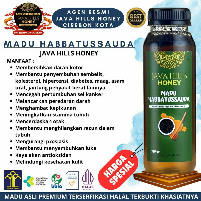 

Madu Habbatussauda 320gr Java Hills Honey