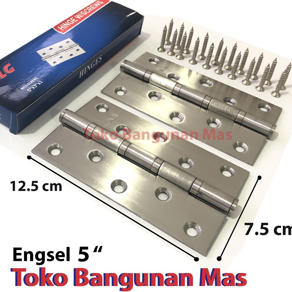 Koleksi Terbaru Engsel Tebal SOLIGEN 5 Stainless ENGSEL JENDELA PINTU 5 INCH ENGSEL BERKUALITAS