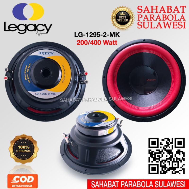 SPEAKER SUBWOOFER LEGACY 12" LEGACY 1295 ORIGINAL
