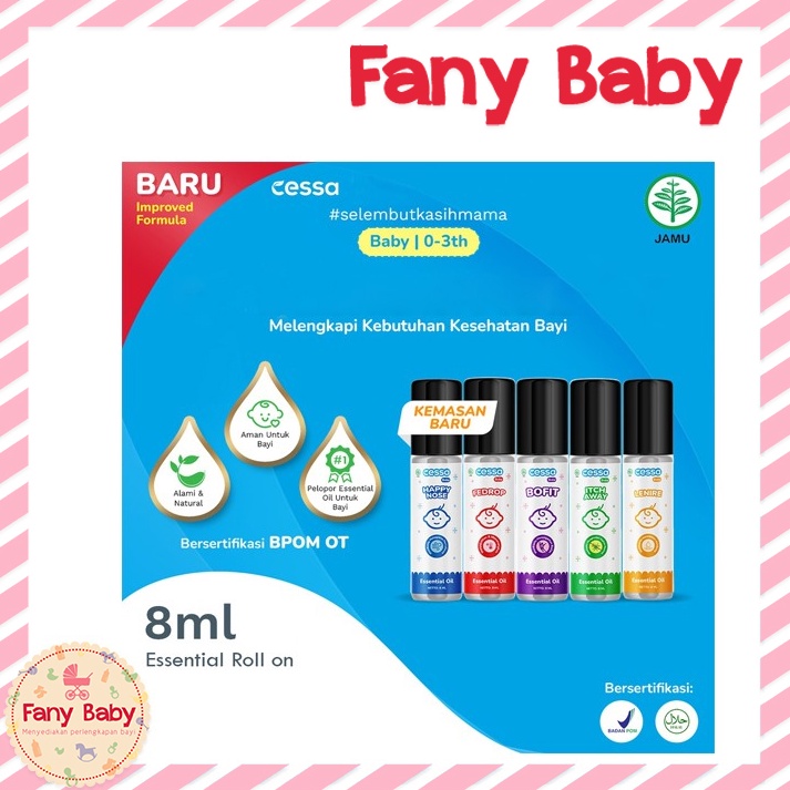 

BARU RESTOK CESSA BABY ESSENTIAL OIL 8ML