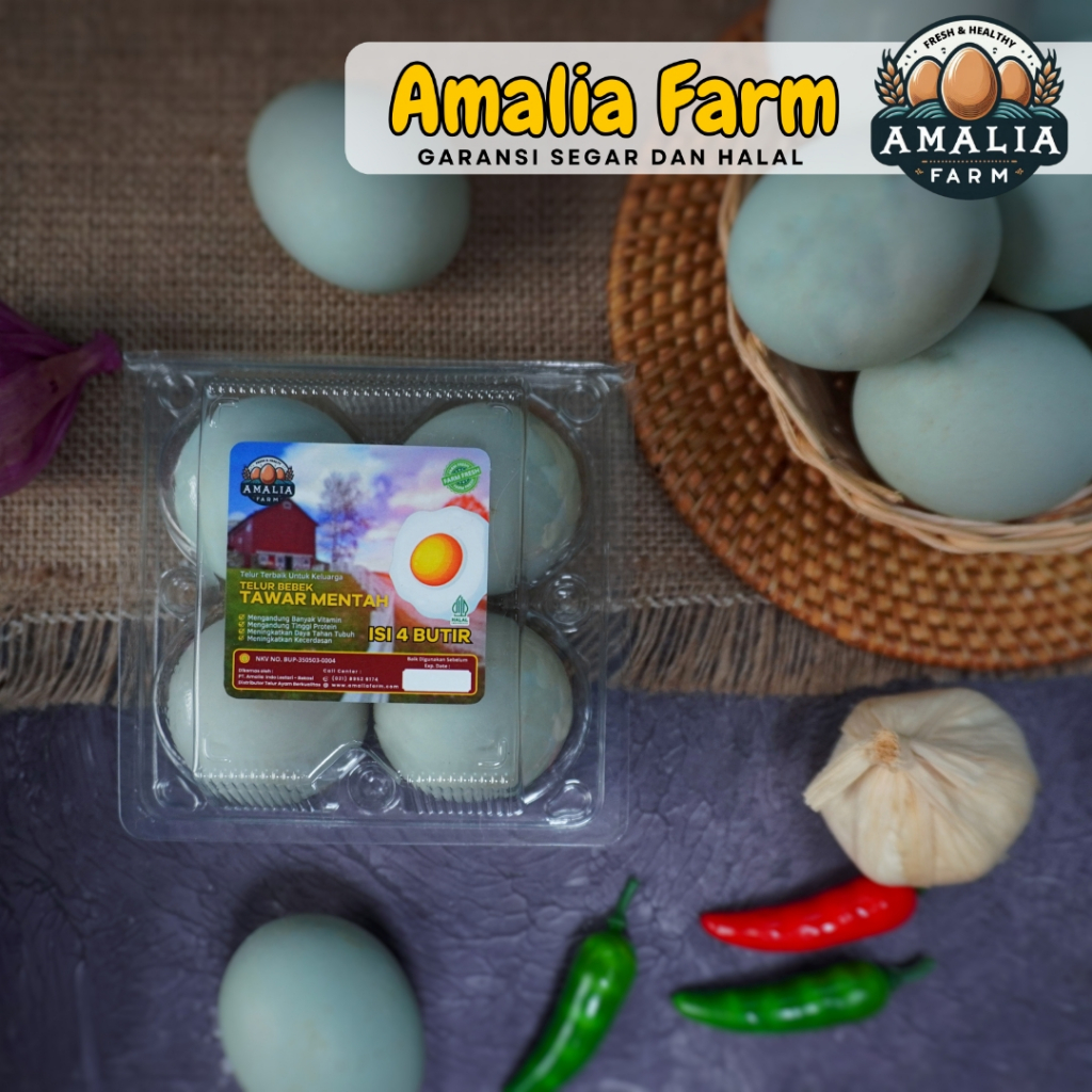 

Amalia Farm - Telur Bebek Premium Kemasan 4 Butir