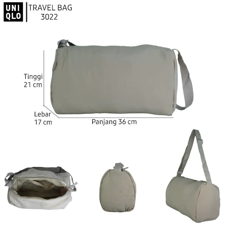 Tas Travel (Travel Bag) 3022 brand UNIQLO Original (sisa export)