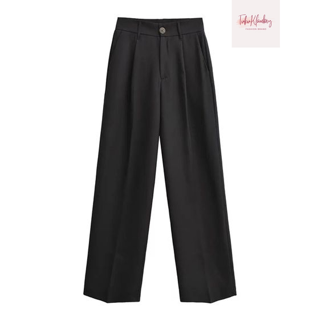 PROMO / BAHAN PREMIUM / TUKUKLAMBIY Petite Size - Loose Pants Celana Kulot Polyester - Trousers