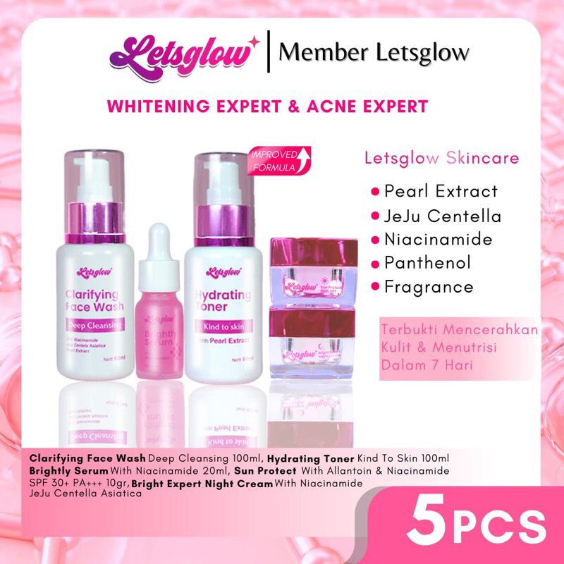 LETSGLOW SKINCARE WHITENING EXPERT - ACNE EXPERT