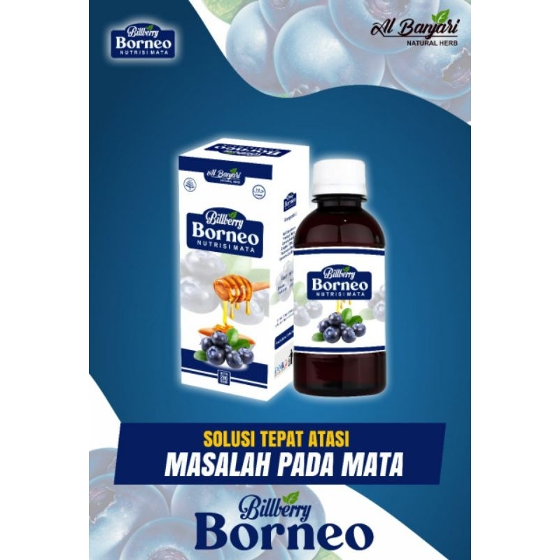 

Madu billberry borneo Al banjari nutrisi mata.