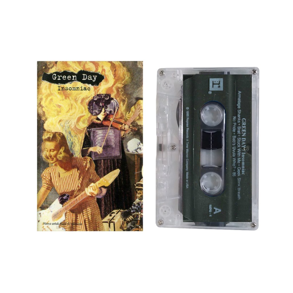 Kaset Pita Green Day Insomniac Album