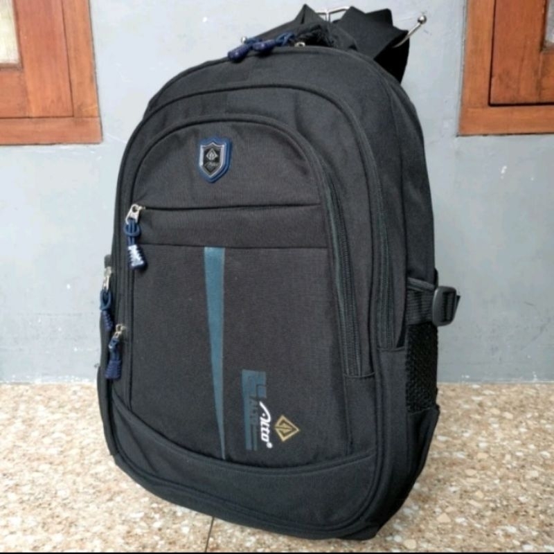 Tas ransel alto hitam pria anak-anak dewasa original