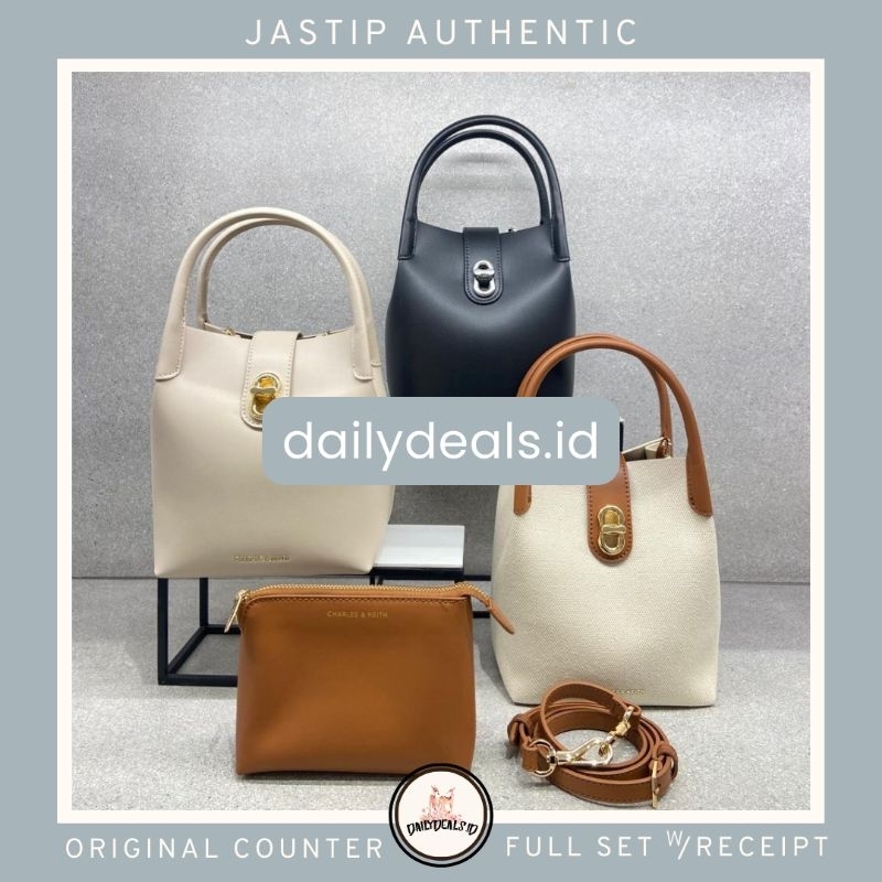 #2-10671605-1 Aubrielle Canvas - Jast[p] CK ORIGINAL COUNTER BUCKET BAG TAS STORE AUTHENTIC ASLI MAL