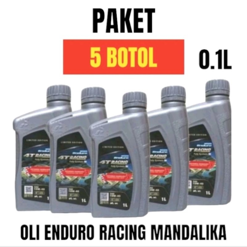 GROSIR 5 PCS OLI ENDURO RACING RESING 1L PAKET HEMAT 5 BOTOL ENDURO RACING