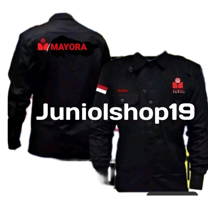 KEMEJA PT MAYORA /SERAGAM MAYORA/SERAGAM PDL MAYORA/KEMEJA COSTUM BORDIR