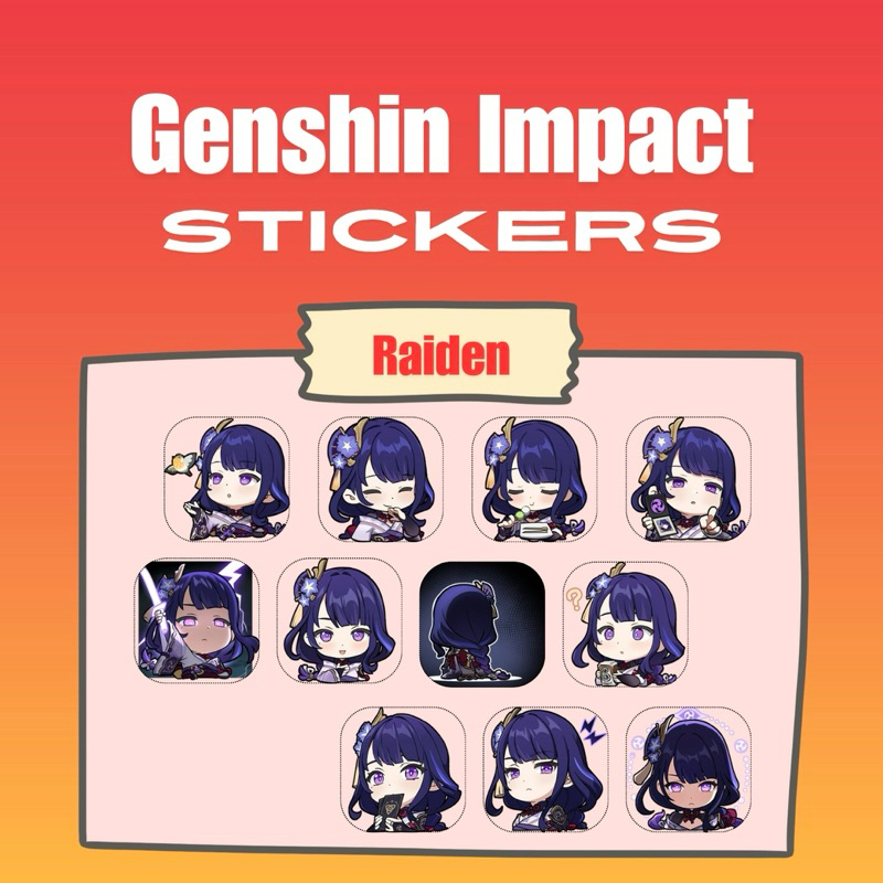 

Sticker Satuan Random Genshin Impact Inazuma Characters Part 2 Inazuma Girls