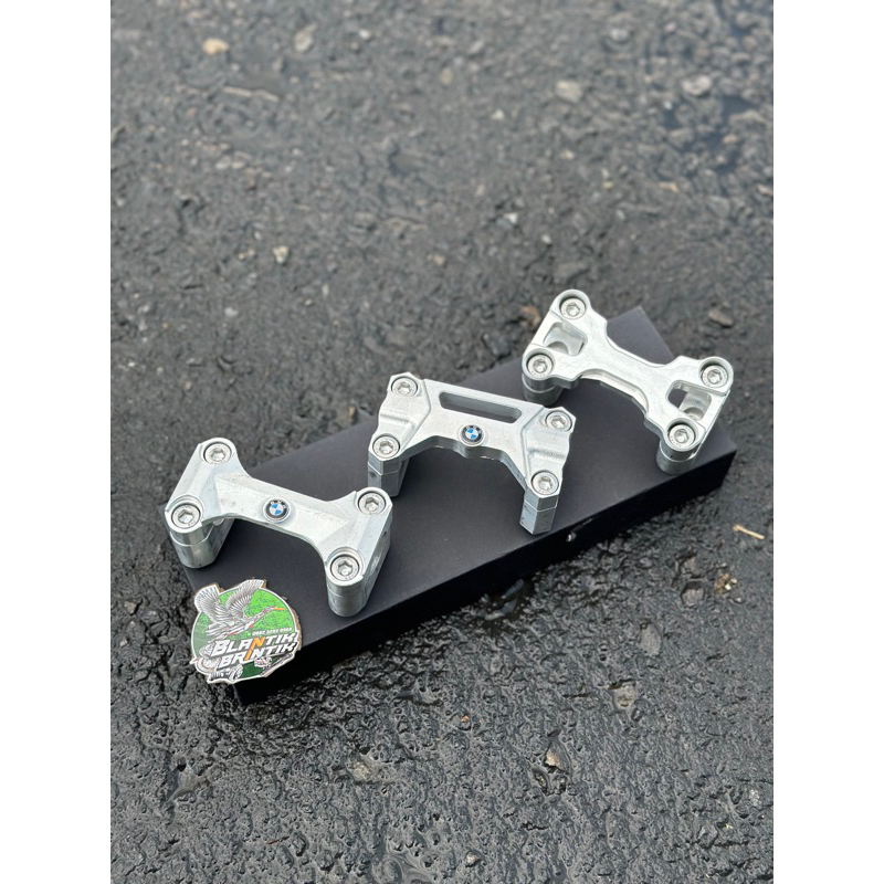 Raiser stang cnc bmw triump lebar baut bawah cbr led 150 kupu kupu ninja r ss cocok untuk modif T at