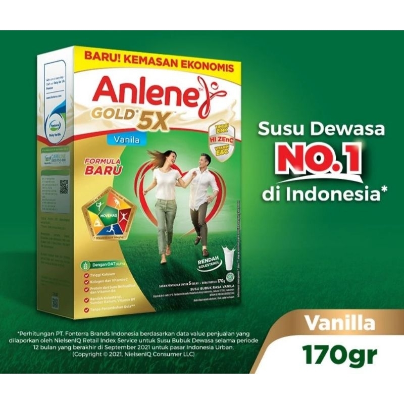 

Anlene Gold Vanila/Coklat 170gr