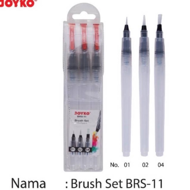 

MURAH MERIAH Water Brush Set BRS11 Set Kuas Lukis Joyko