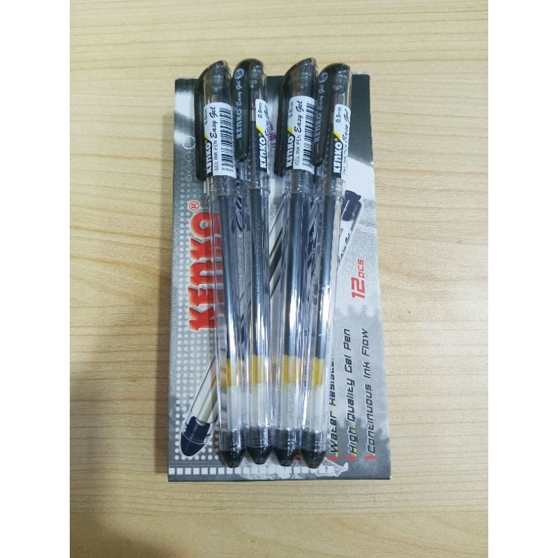 

pulpen kenko easy gel 0,5mm 1 pak isi 12 pcs