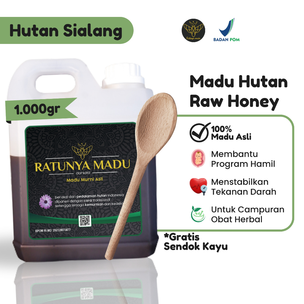 

Ratunya Madu - Madu Sialang Asli 1kg - Natural Raw Honey