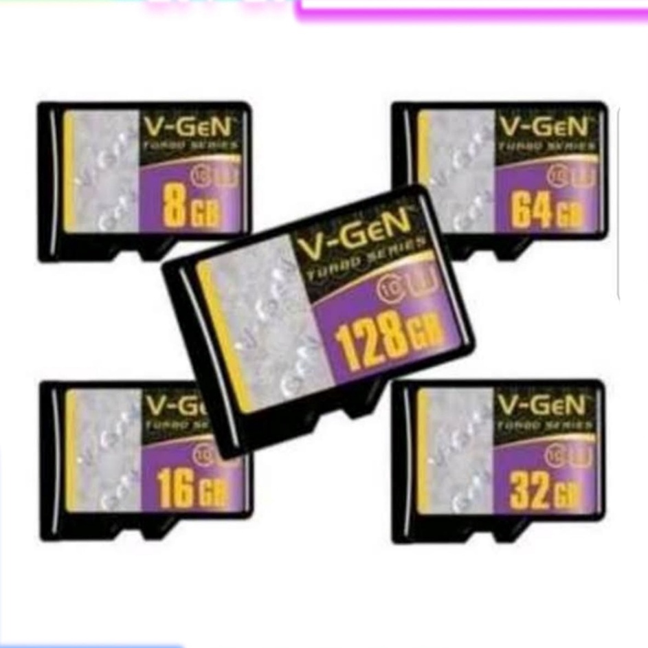 MICRO SD VGEN MEMORY CARD VGEN 4GB 8GB 16GB 32GB 64GB 128GB MEMORI TURBO SERIES CLASS 1