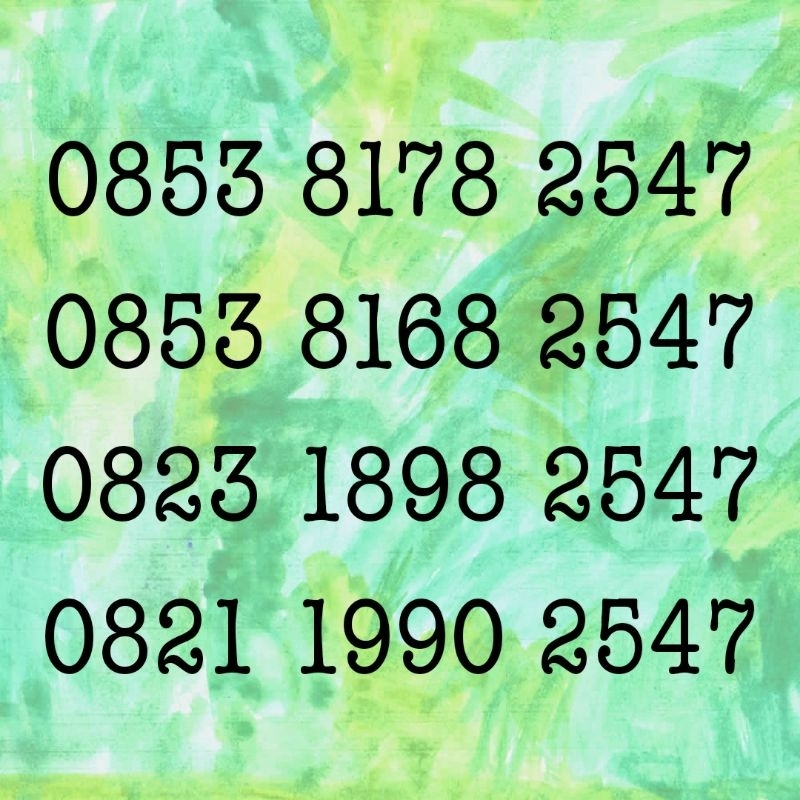 No Cantik Simpati Seri Spesial Hoki Bugis