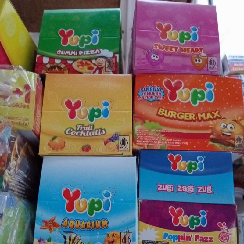 

YUPI 1000 ANEKA RASA 144g/12pcs@12g