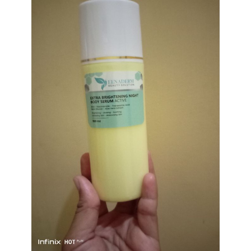 Eenaderm Handbody malam pemutih aman BPOM