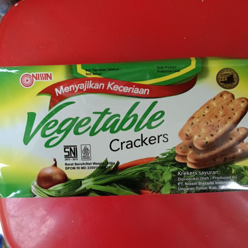 

nissin vegetable crackers 160 gr