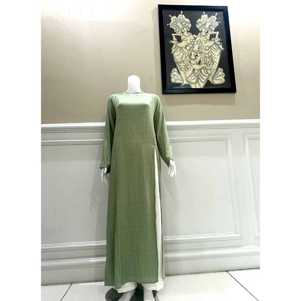 SETELAN TUNIK+KULOT BAHAN POLO LINEN/ONE SET TUNIK KULOT