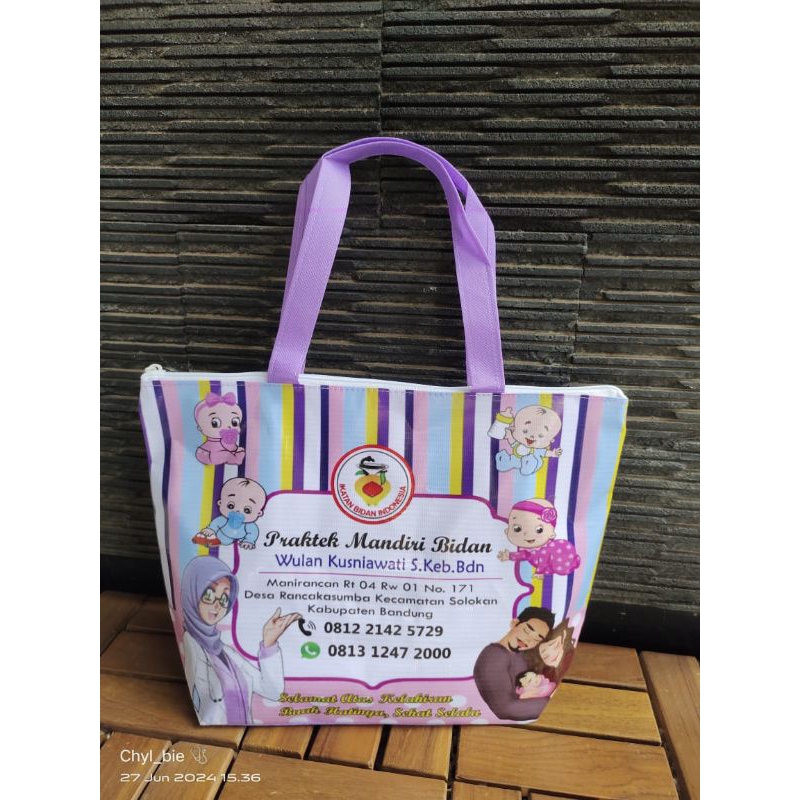 Tas Partus  - Tas souvernir Bidan - Tas partus bidan