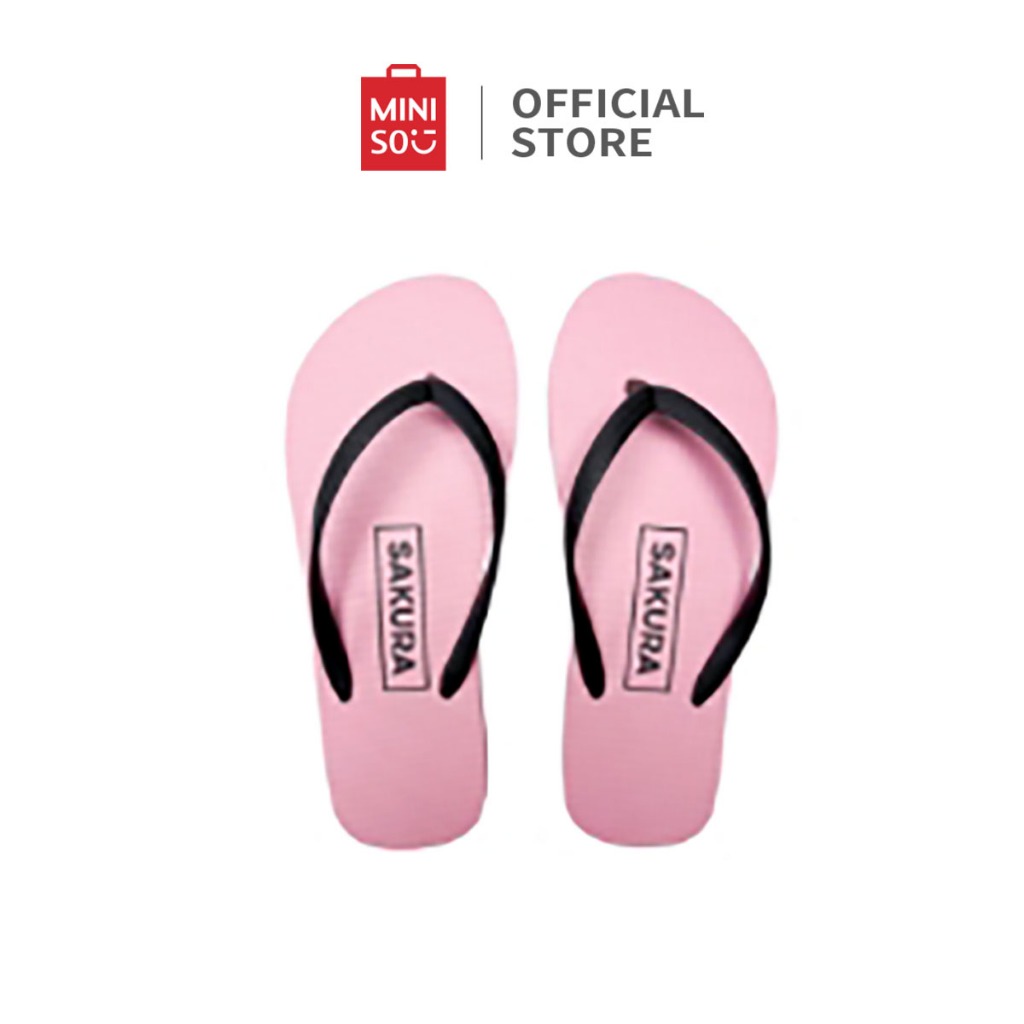 Miniso Women's Flip-Flops Sandal Jepit Wanita Sederhana dan Nyaman Bagian Bawah Lembut Mode Sandal K